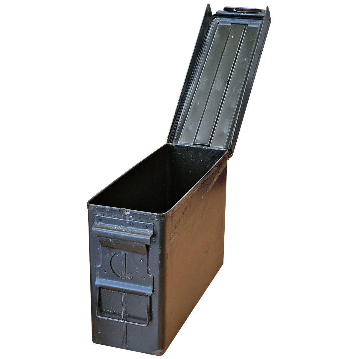 30 cal military ammo storage box open