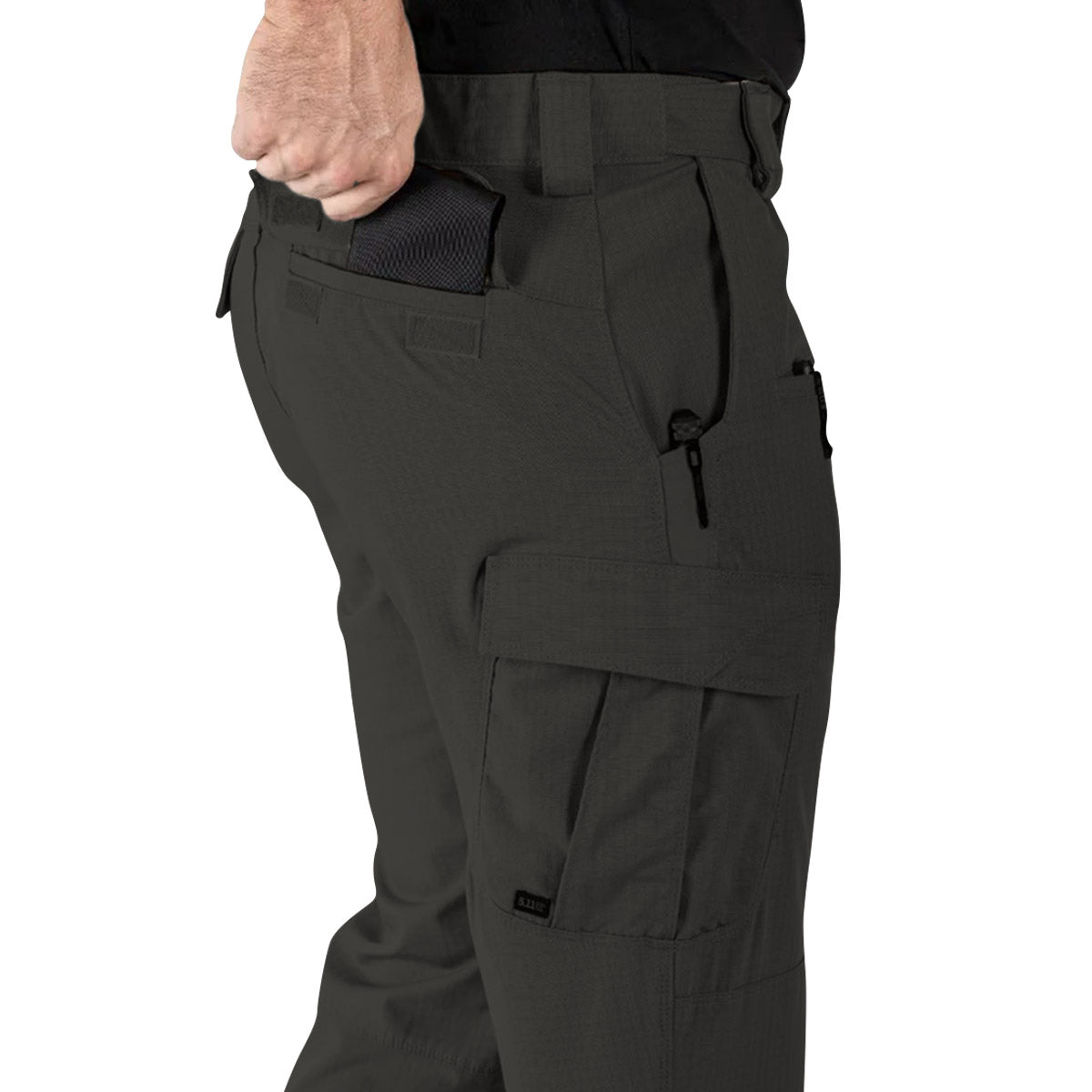 5.11 stryke black trousers with velcro closure rear pockets