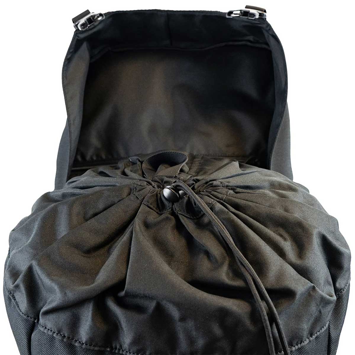 50l black highlander pinnacle rucksack shock cord lid compression pack