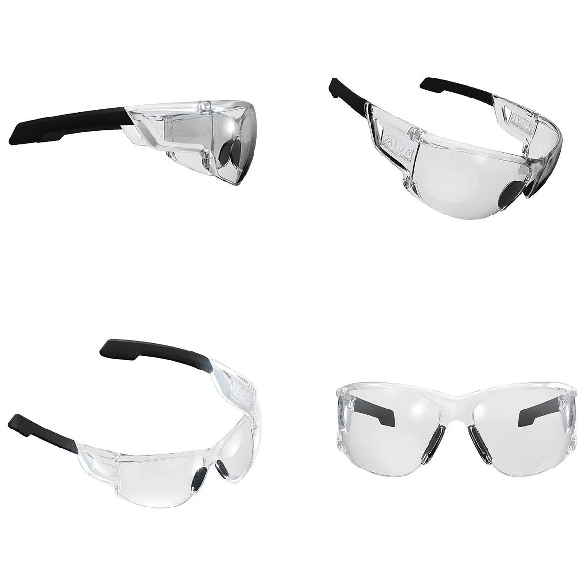 all angles of mechanix wear type n safety glasses clear lens