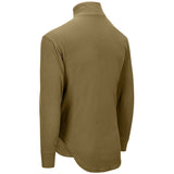 army thermal olive fleece rear scooped hem
