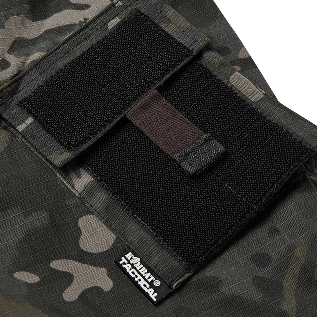 black btp camo kombat acu shirt with upper arm pocket and patch