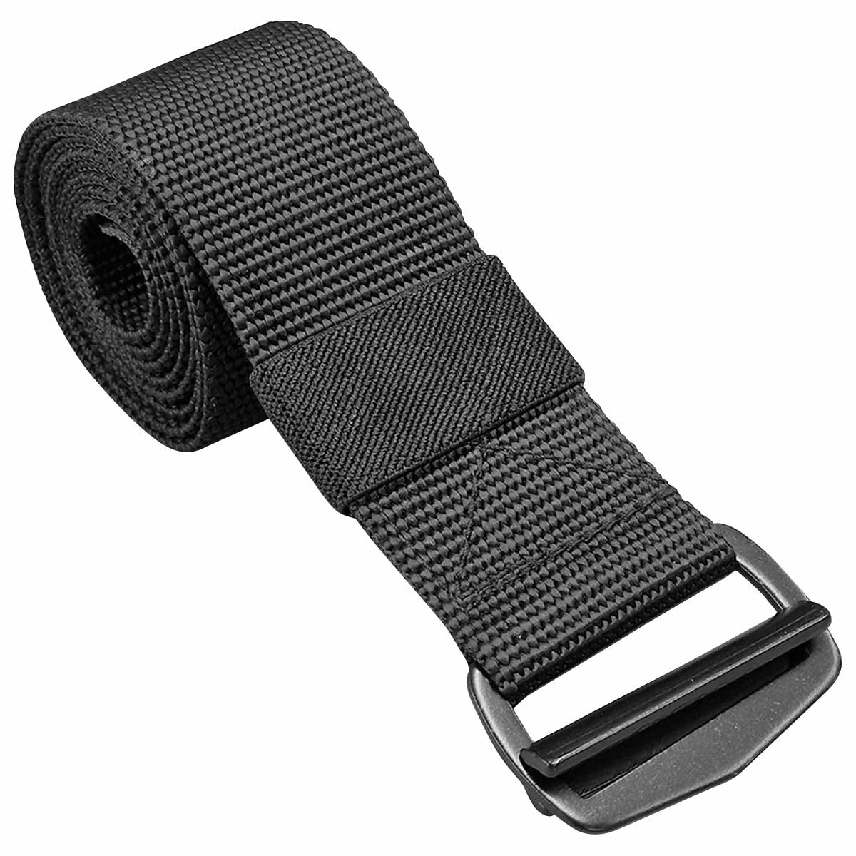 black mil tec military bdu belt with metal buckle