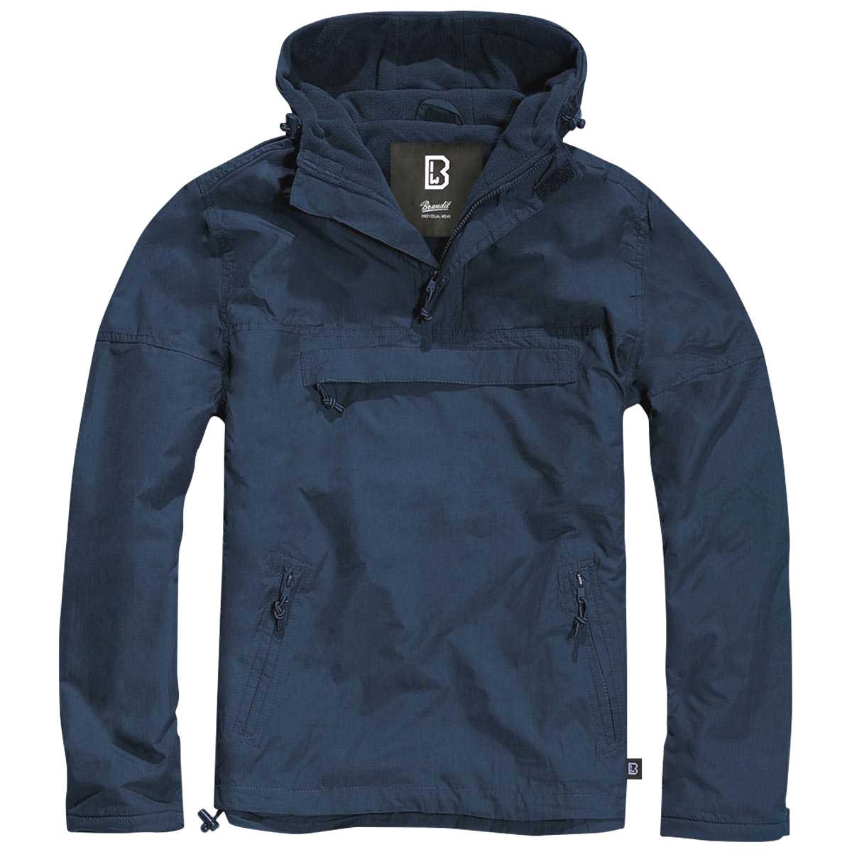 brandit navy windbreaker laid flat