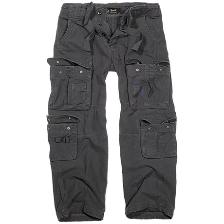 brandit pure vintage cargo trousers black