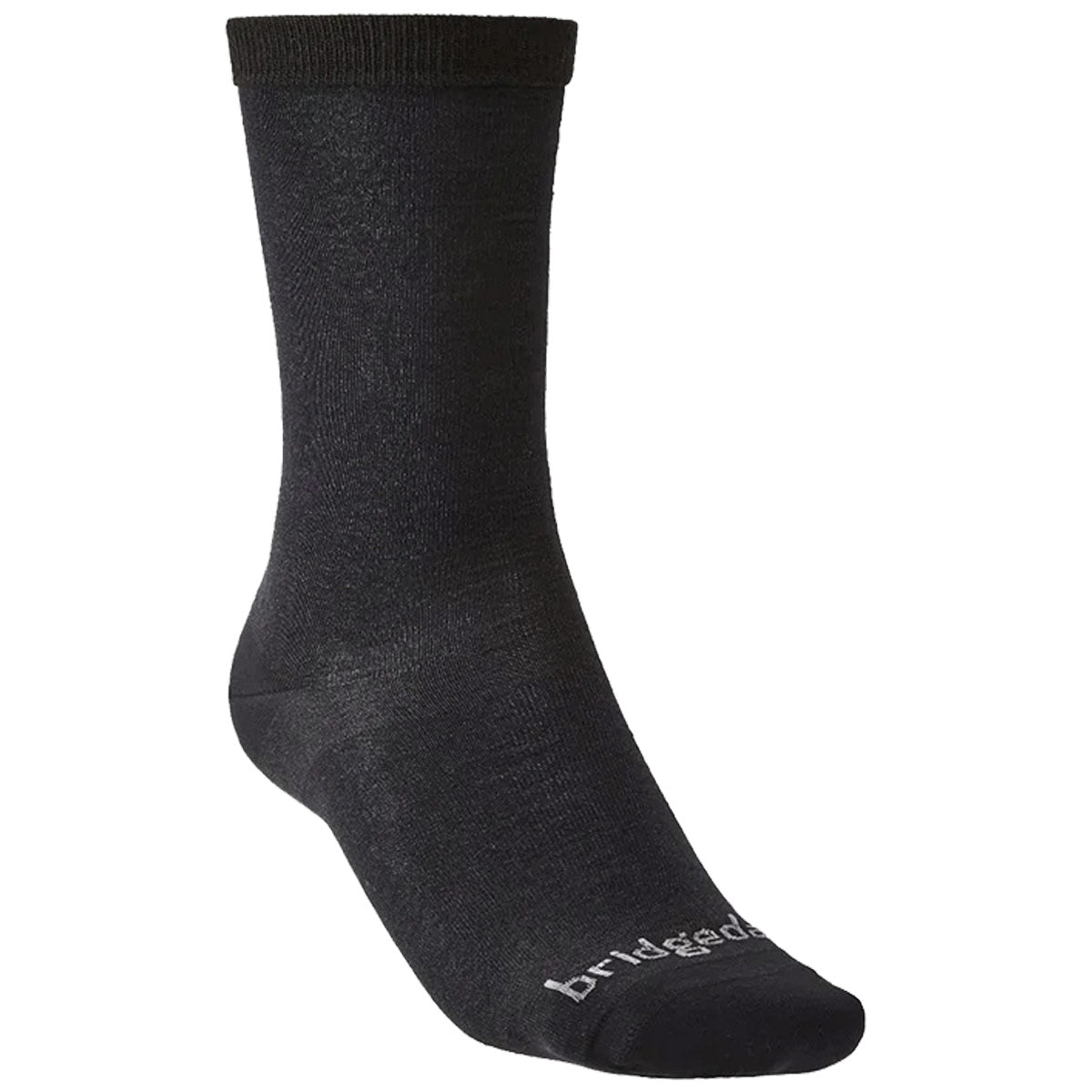 bridgedale mens base layer coolmax liner socks twin pack black