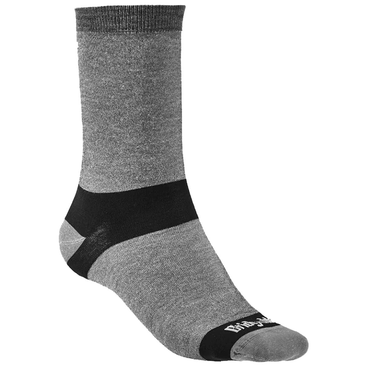 bridgedale mens base layer coolmax liner socks twin pack grey