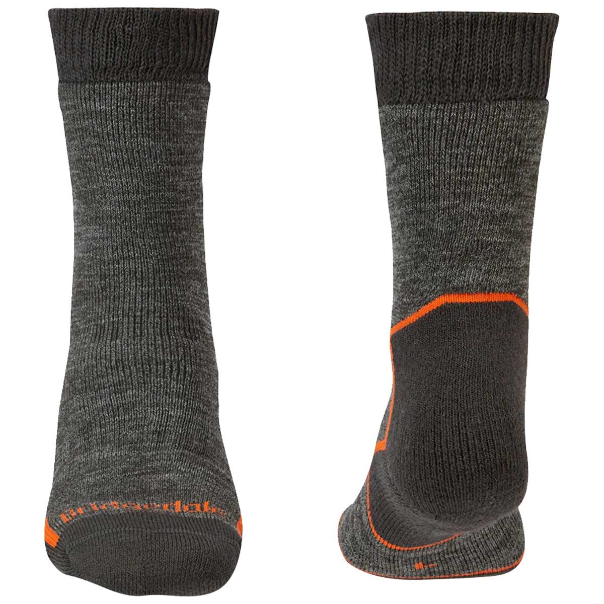 bridgedale mens explorer heavyweight merino comfort boot sock anthracite toe and heal