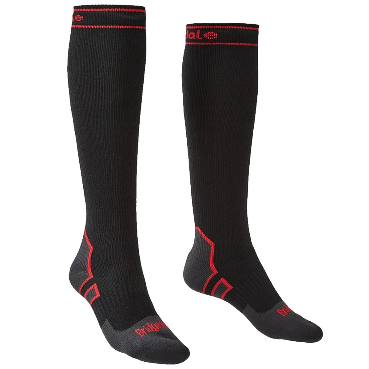 bridgedale stormsock heavyweight waterproof knee sock black pair