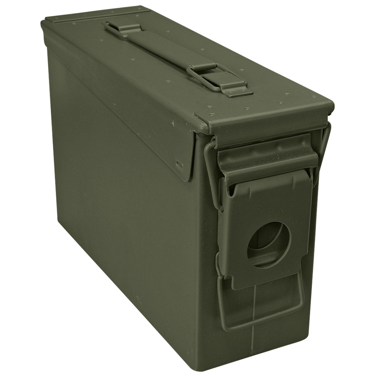 british army 30cal metal ammo box olive green