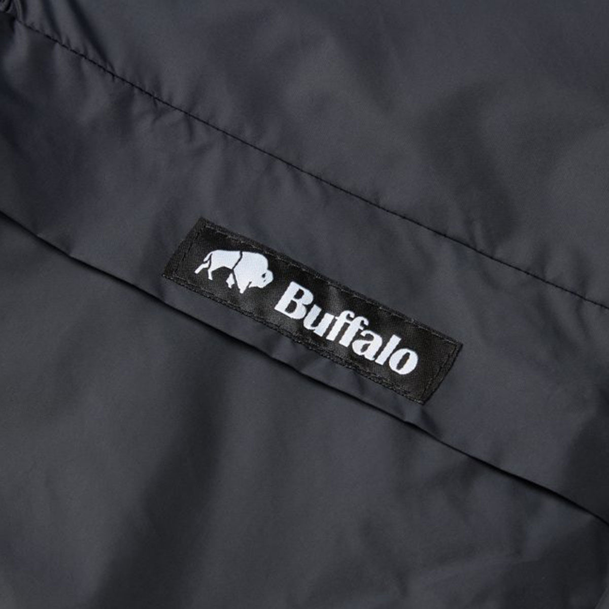 buffalo logo on map pocket on black special 6 shirt