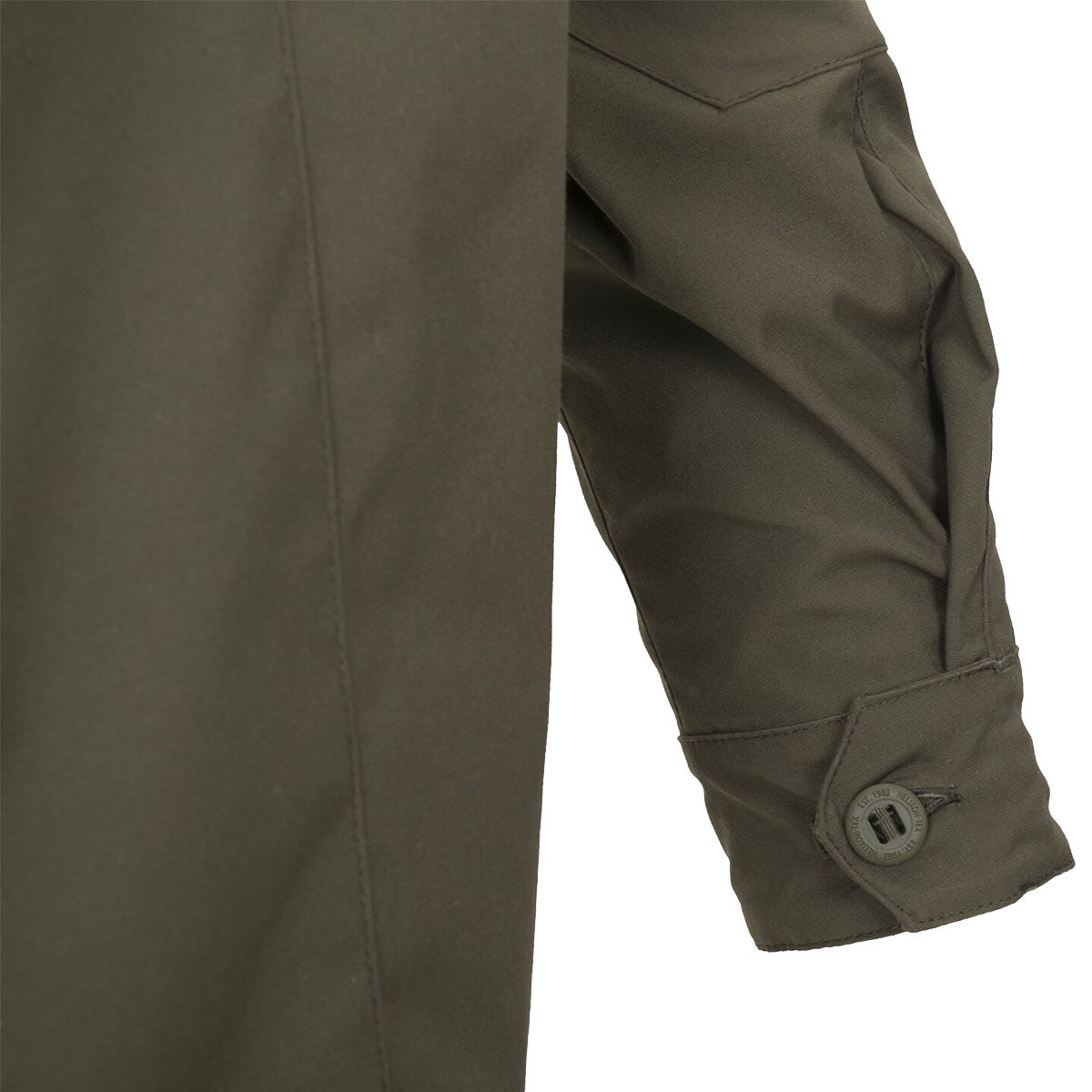 buttoned cuffs on helikon taiga green covert m65 jacket