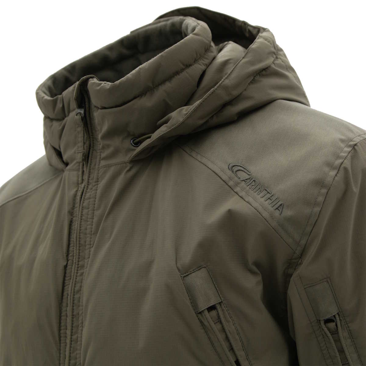 carinthia olive mig 5.0 jacket with reinforced cordura areas