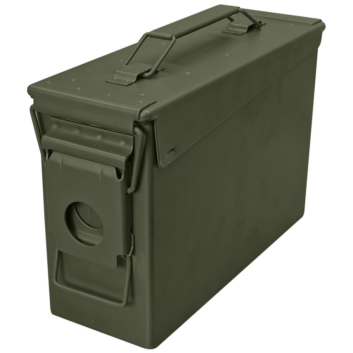 carrying handle of green 30cal british army ammo box