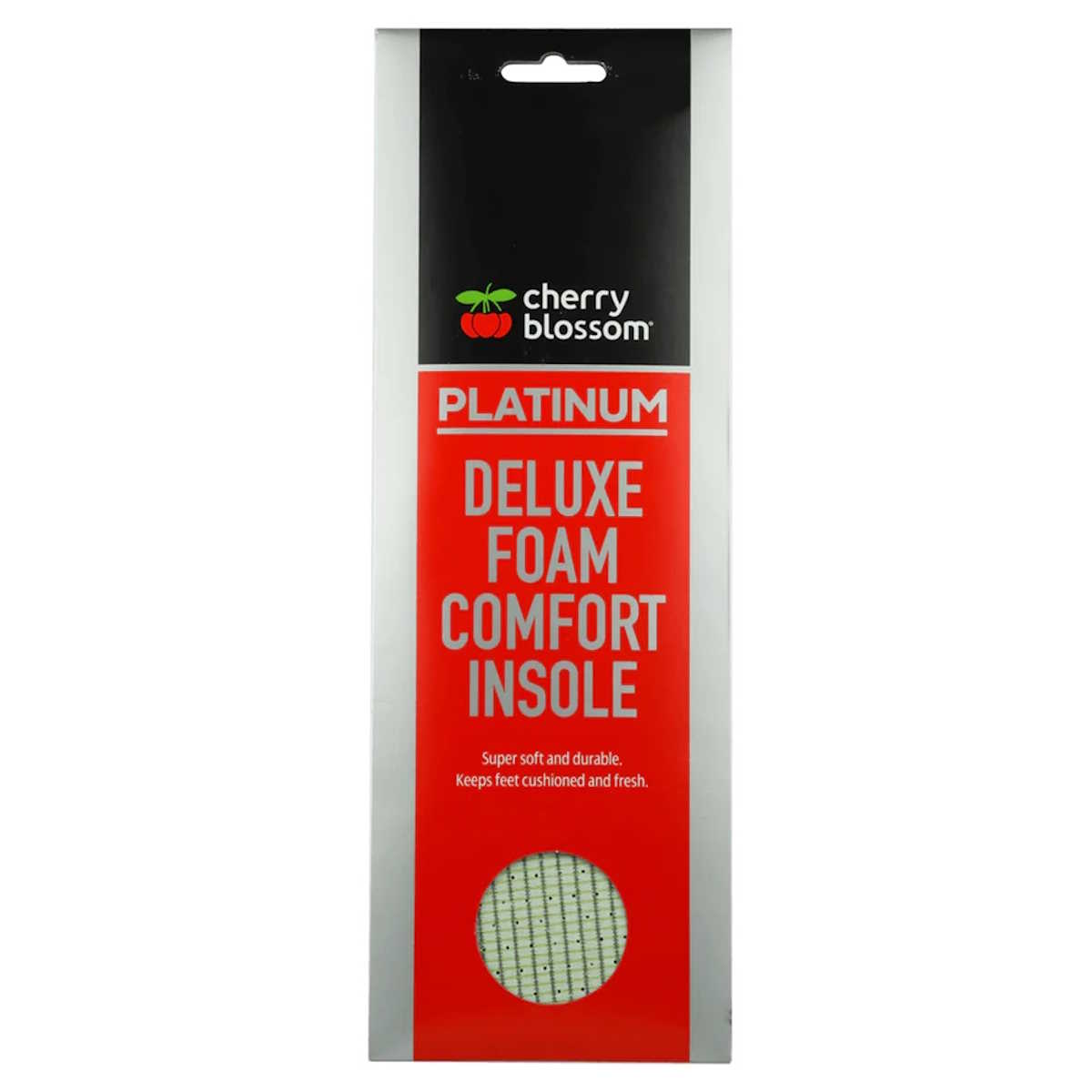 packaging of cherry blossom deluxe foam comfort insole