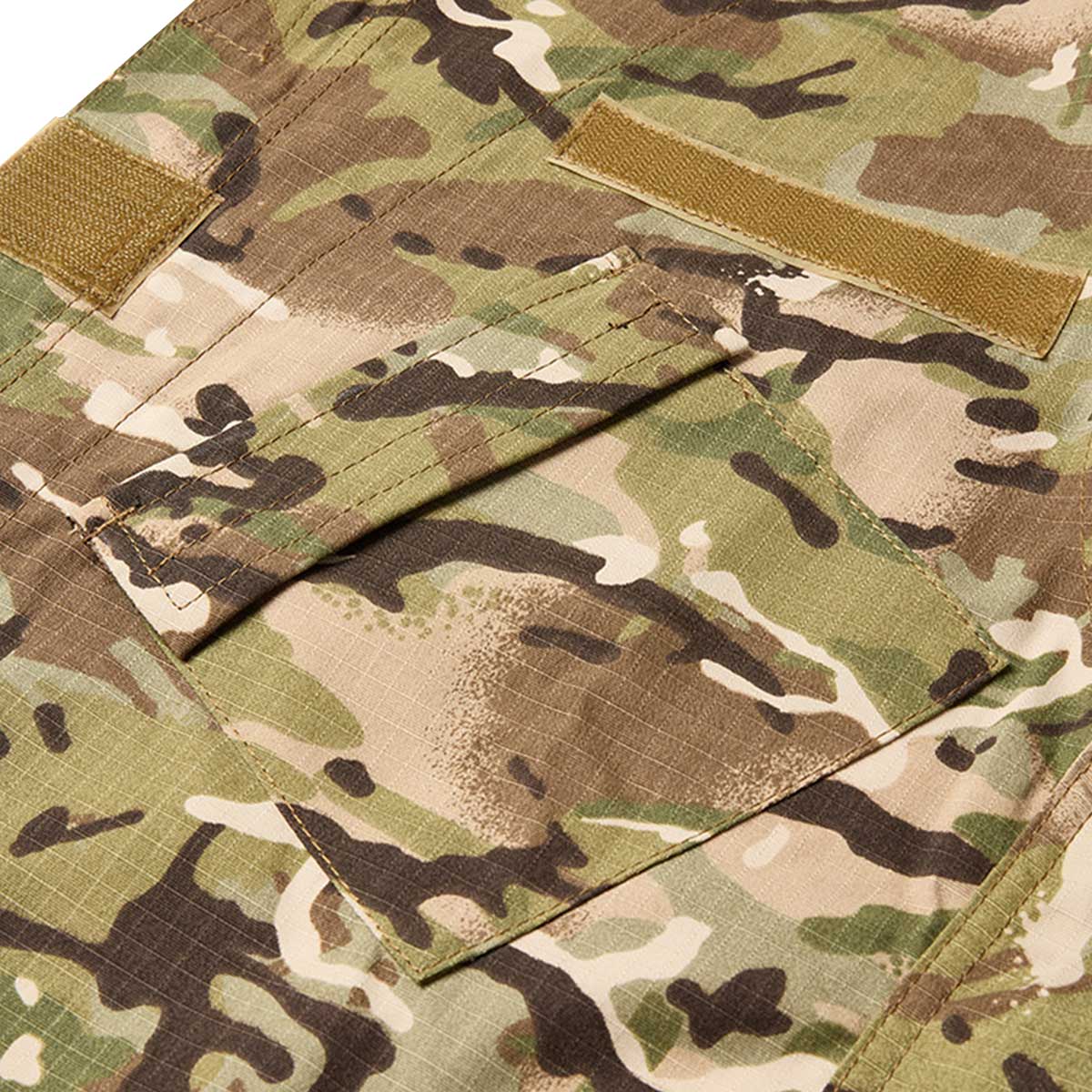 chest pocket on btp camo kombat tactical acu assault shirt