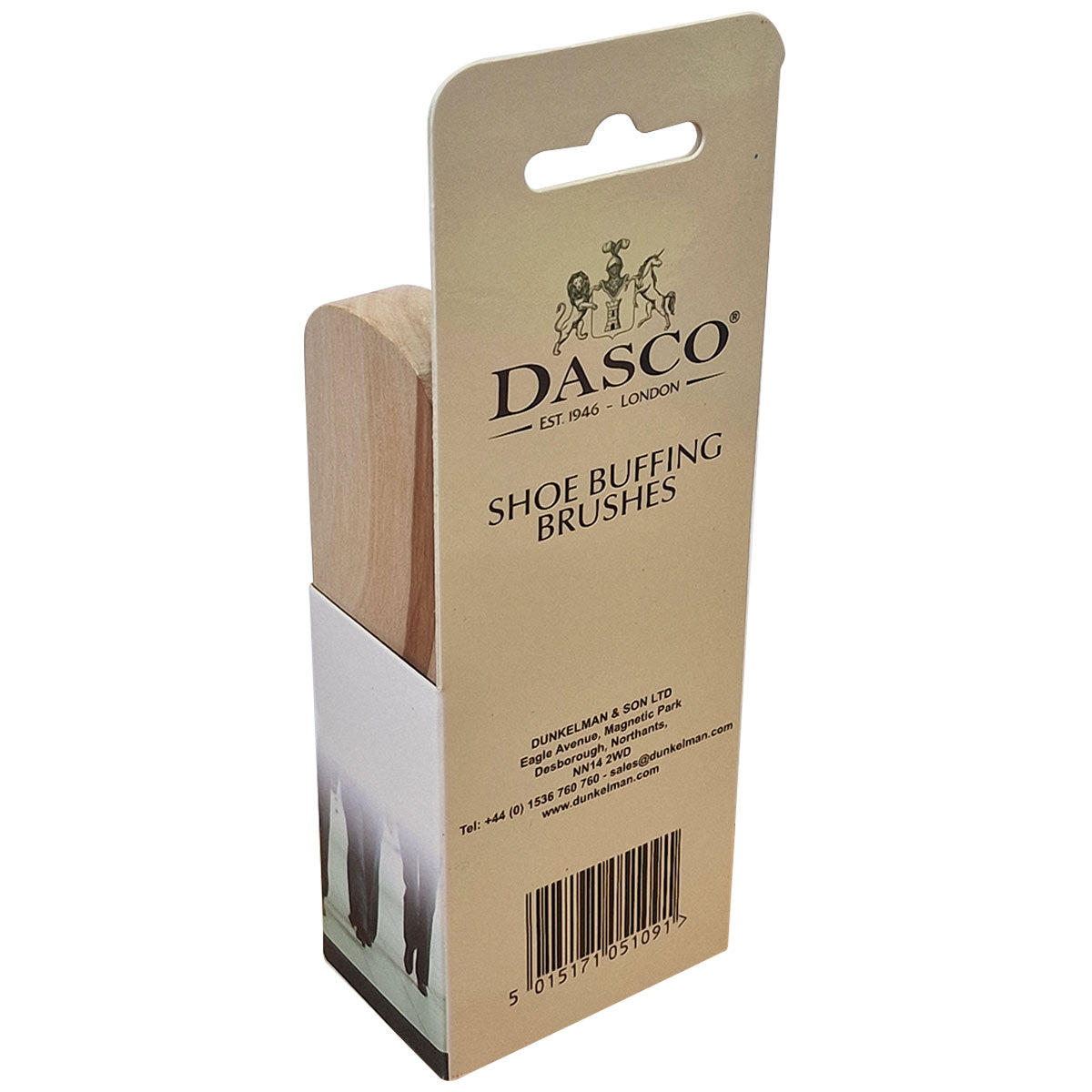 dasco shoe buffing brushes rear of packaging
