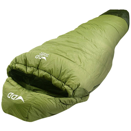 dd hammocks scarba sleeping bag green regular neck and zip baffles