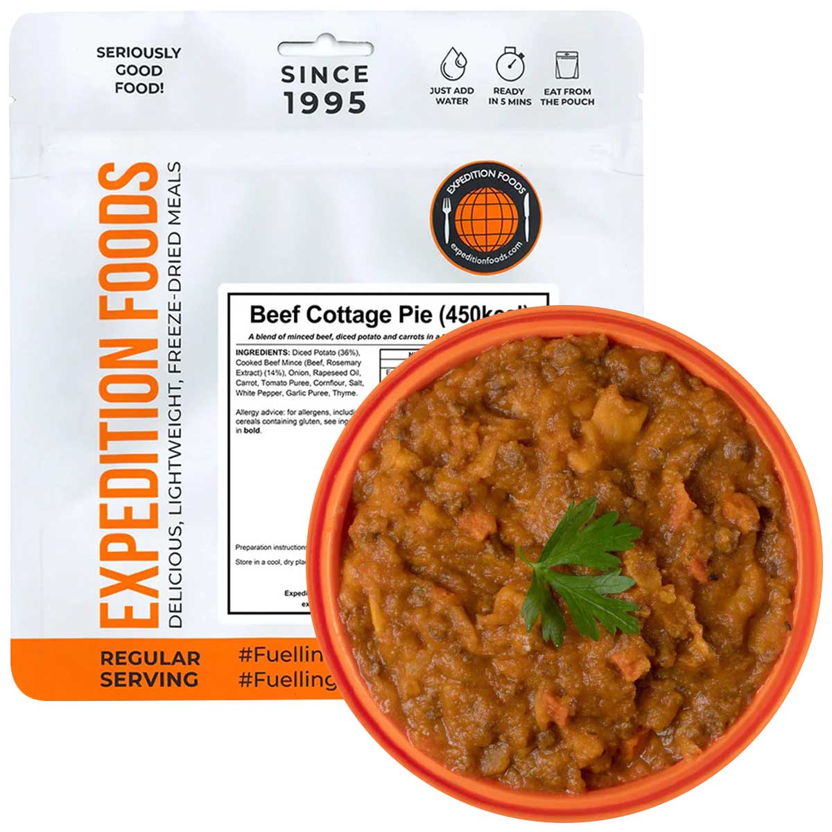 expedition foods beef cottage pie freeze dried meal