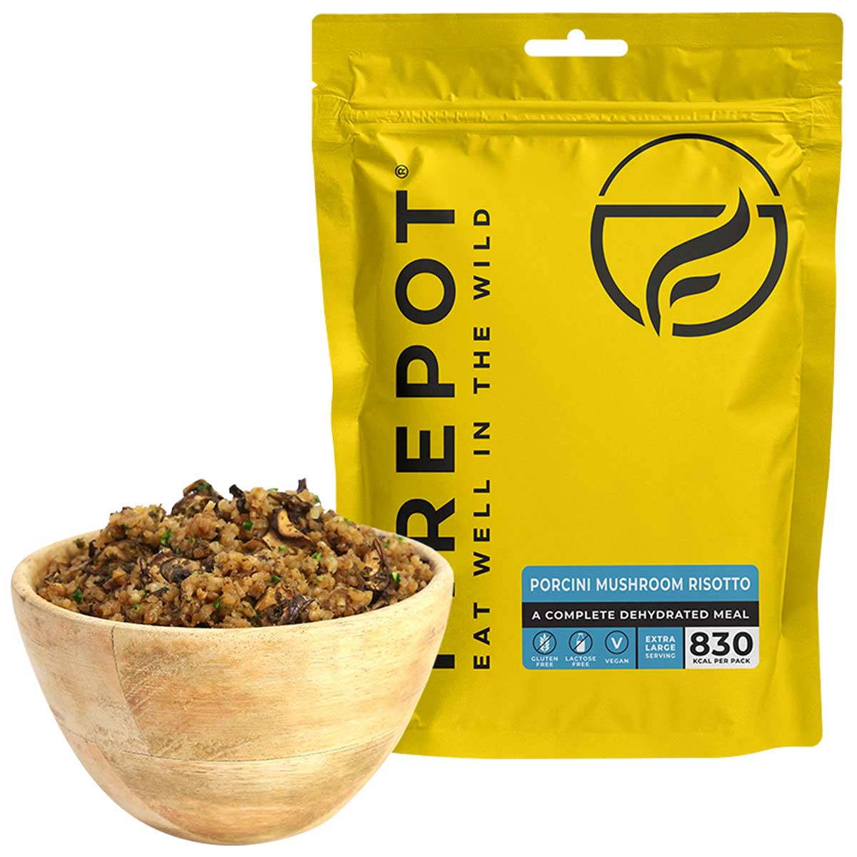 firepot food vegan porcini mushroom risotto xl