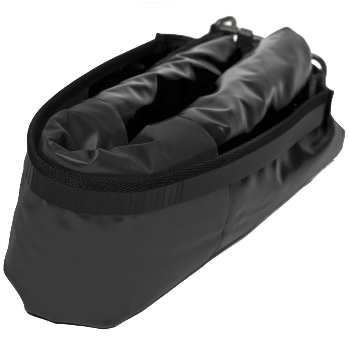 folded ortlieb pd350 black medium weight drybag