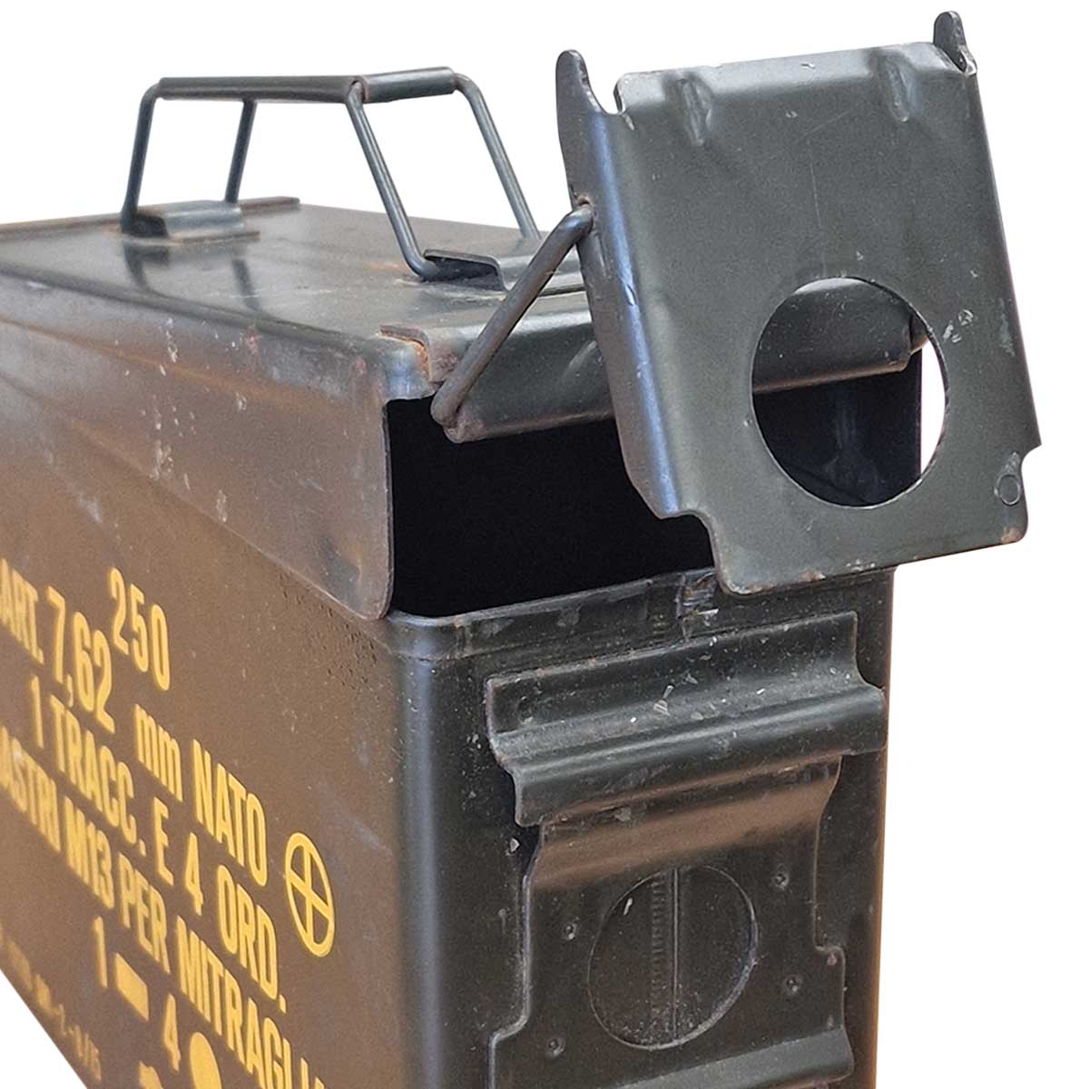 folding clasp closure 30 cal military ammo used storage box