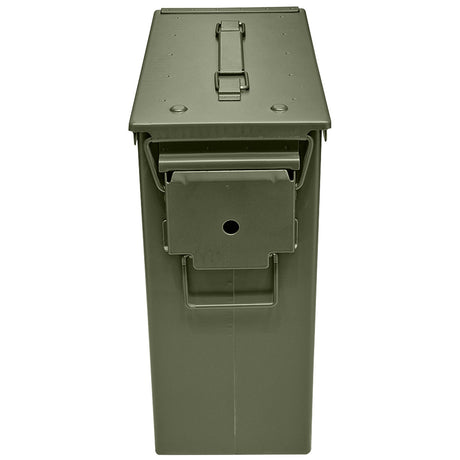 folding clasp closure on british army pa 60 metal 50 cal green ammo box
