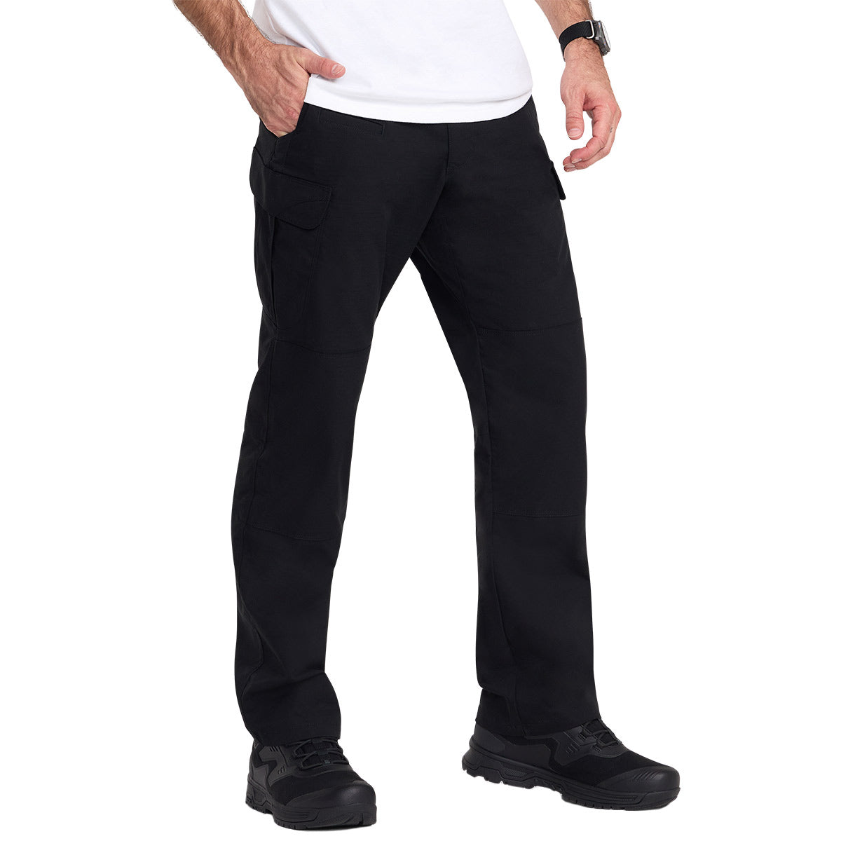 front angle 5.11 stryke black trousers