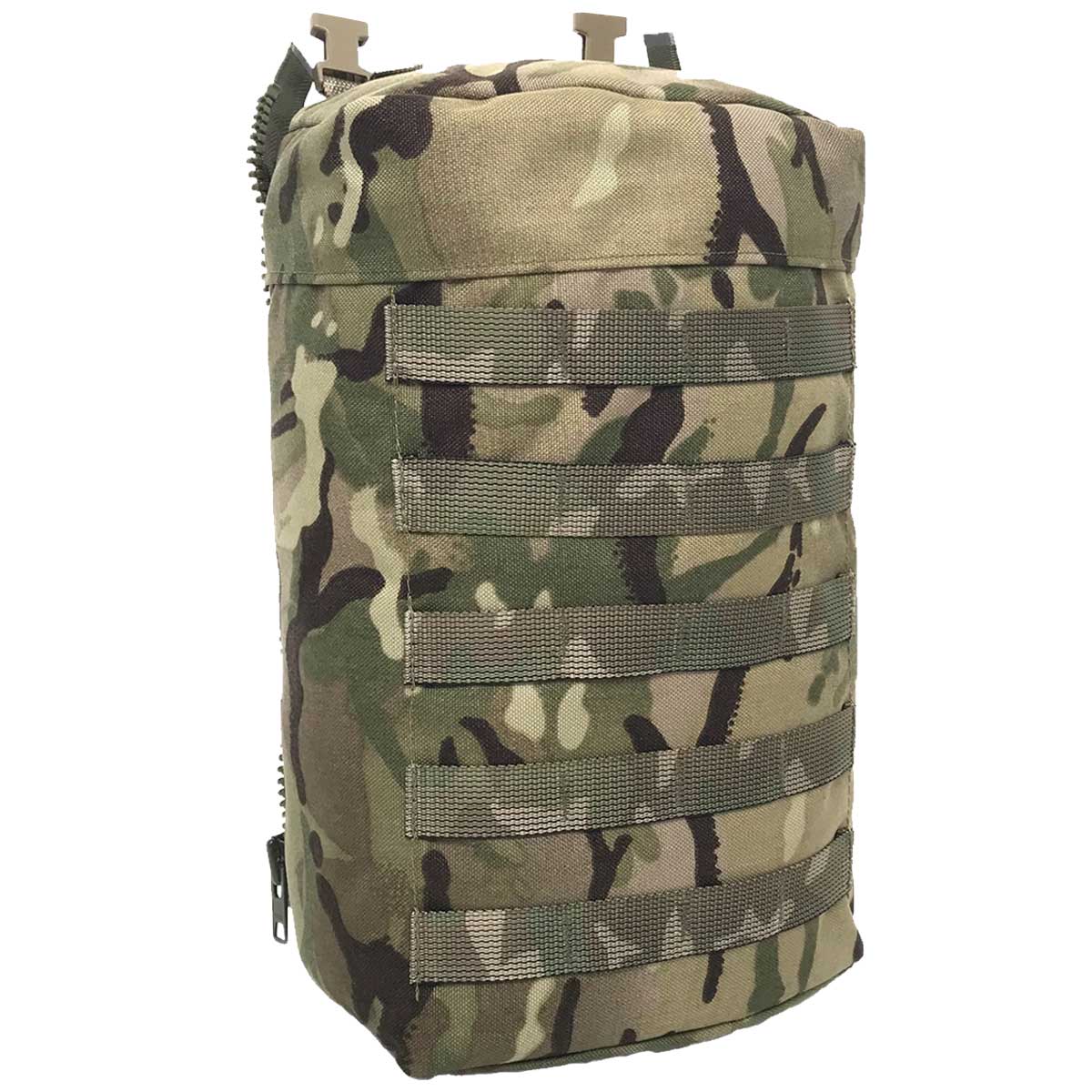 front molle attachment loops of marauder bergen side pocket mtp camo