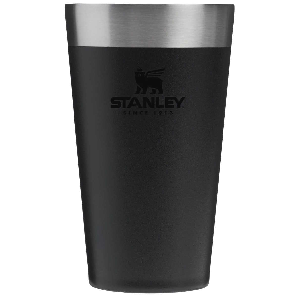 front view of black 470m stacking tumbler