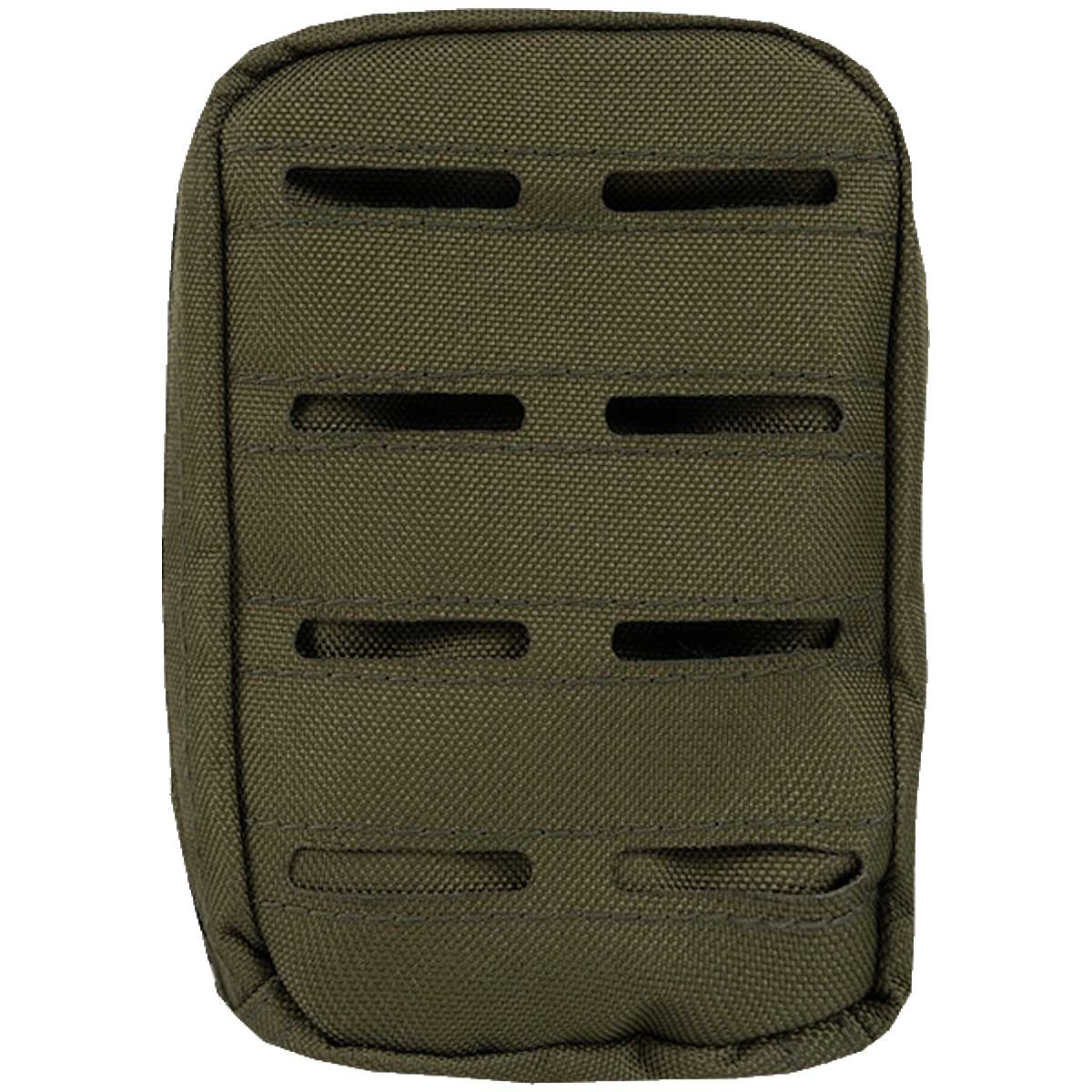 front view of green viper lazer small molle utility pouch