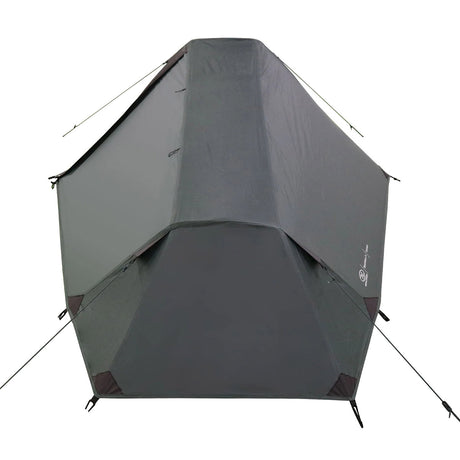 front view of highlander blackthorn scarab green 1 plus gen2 one person tent
