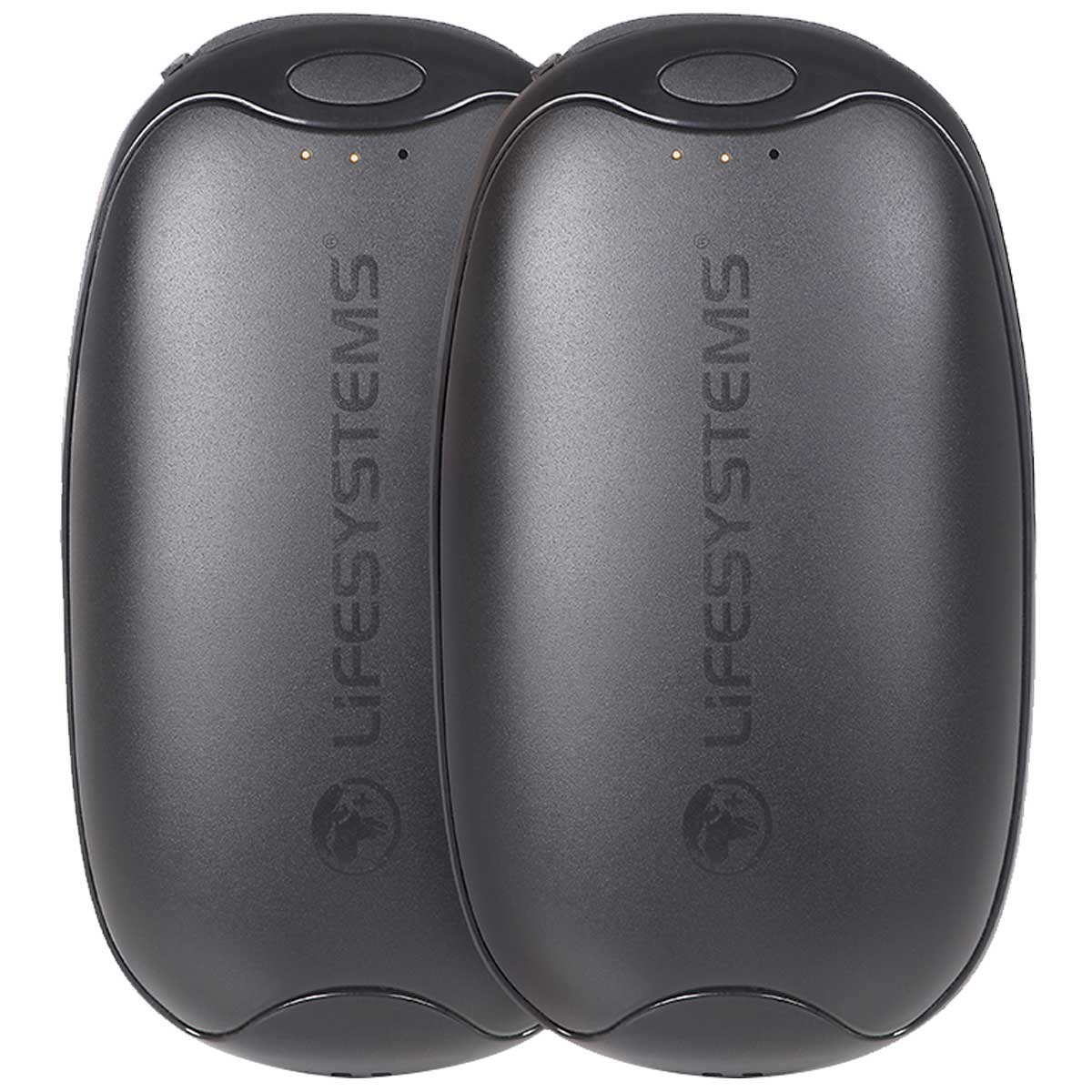front view of lifesystems usb dual palm rechargeable hand warmers
