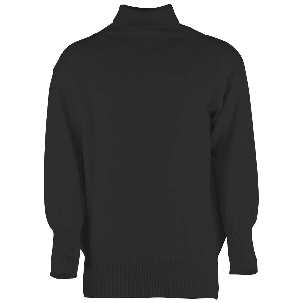 front view of royal navy submariner black jumper
