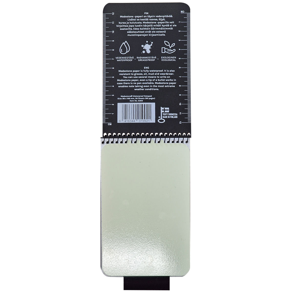 glowpad slate modestone waterproof notepad black