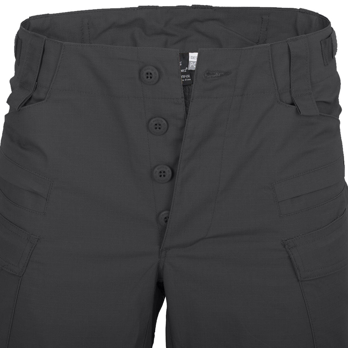 grey helikon sfu next trousers mk2 with button closure