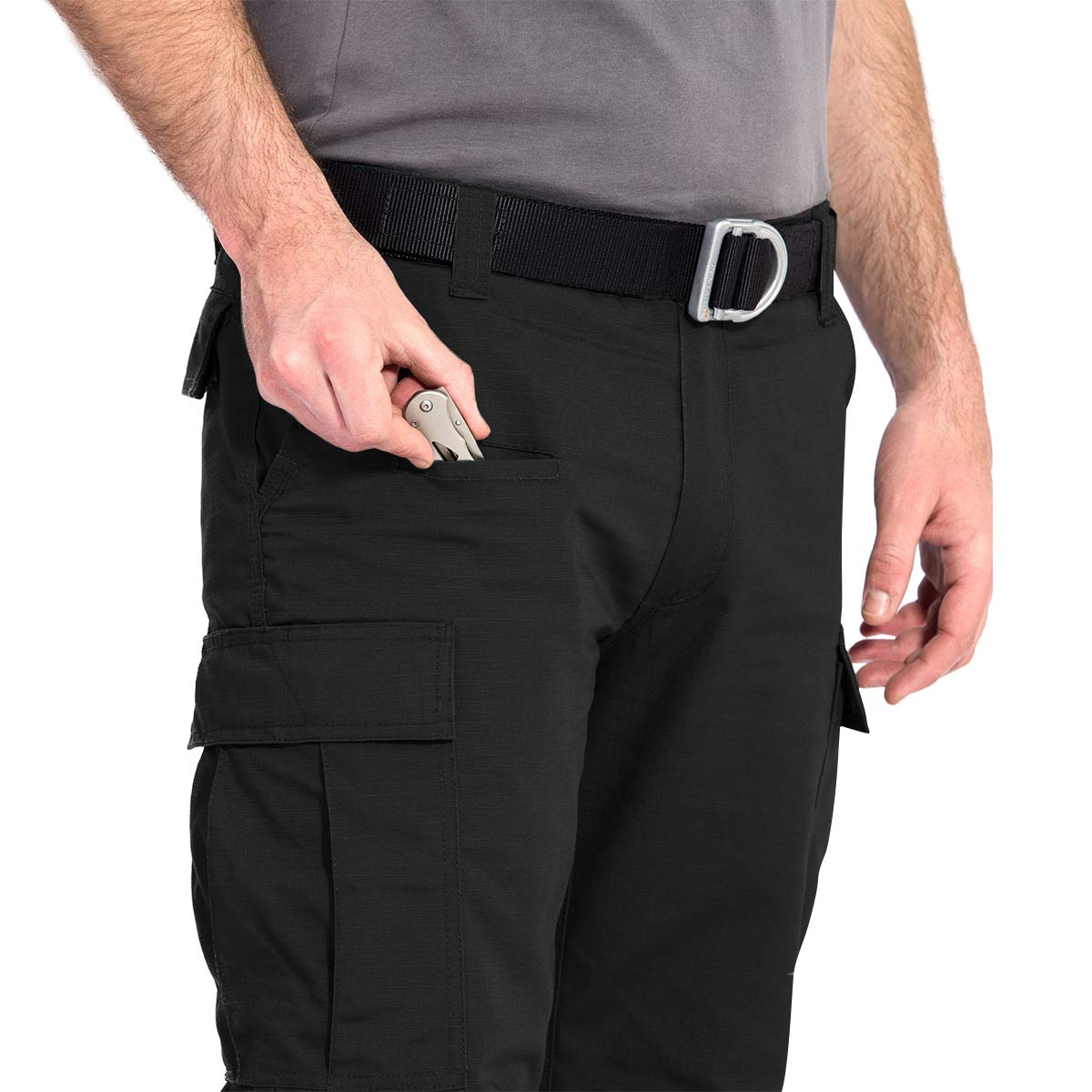 groin pocket on pentagon black bdu 2.0 pants