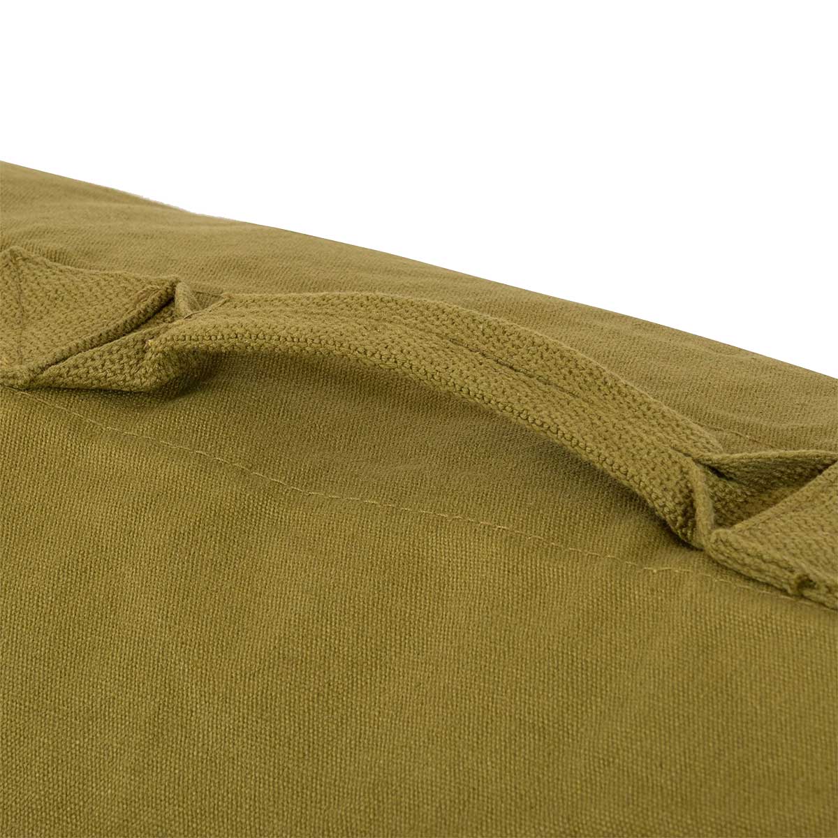 handle on highlander olive heavyweight canvas kit bag 14 inch