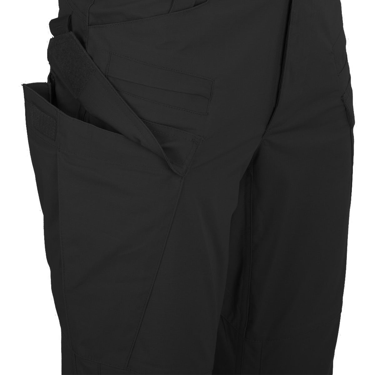 helikon sfu next black trouser mk2 with large cargo leg pockets