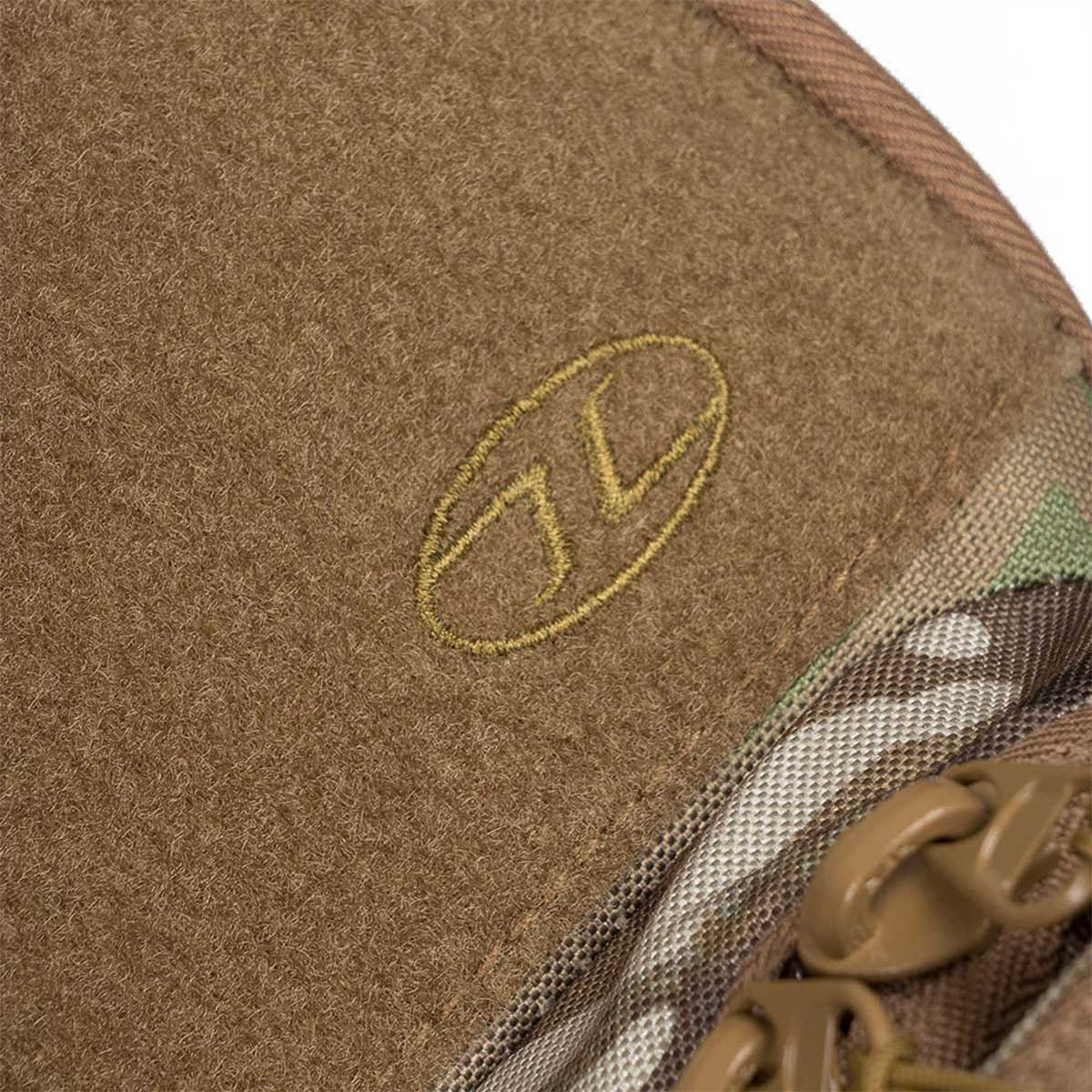 highlander 25l hmtc camo harrier full clamshell pack with velcro id panel