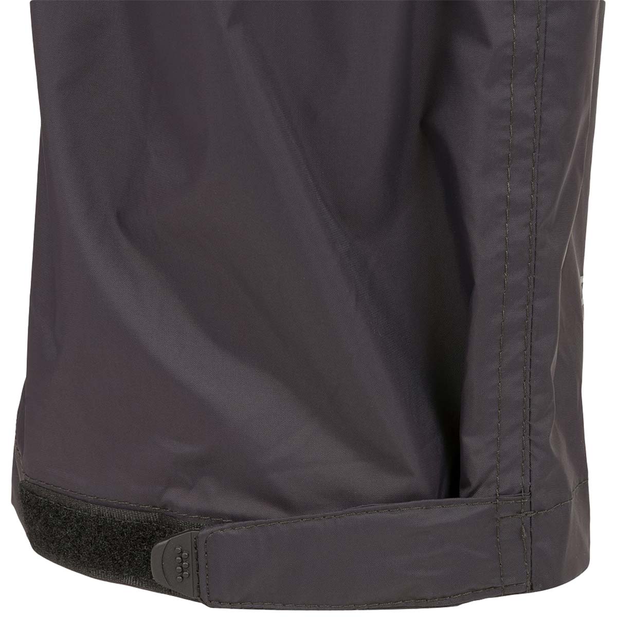 highlander charcoal grey stow and go waterproof trousers with velcro adjustable hems