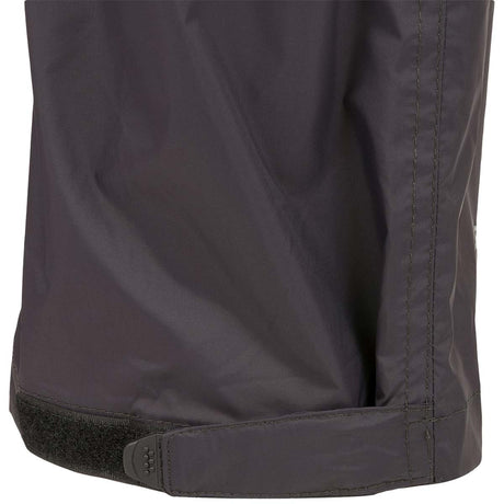highlander charcoal grey stow and go waterproof trousers with velcro adjustable hems