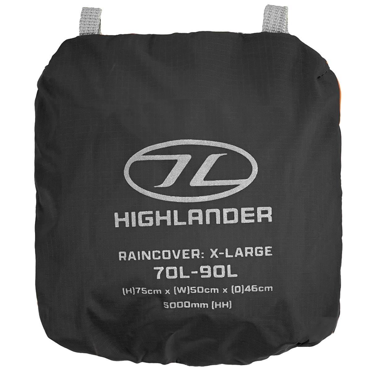 highlander ducks back raincover front pack black xl