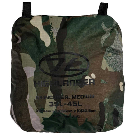 highlander ducks back raincover front pack hmtc medium