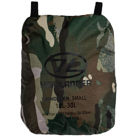 highlander ducks back raincover front pack hmtc small