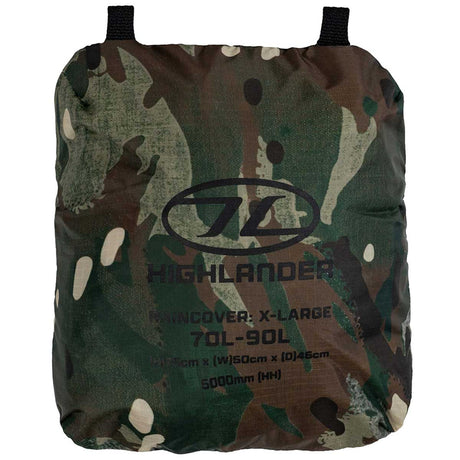 highlander ducks back raincover front pack hmtc xl