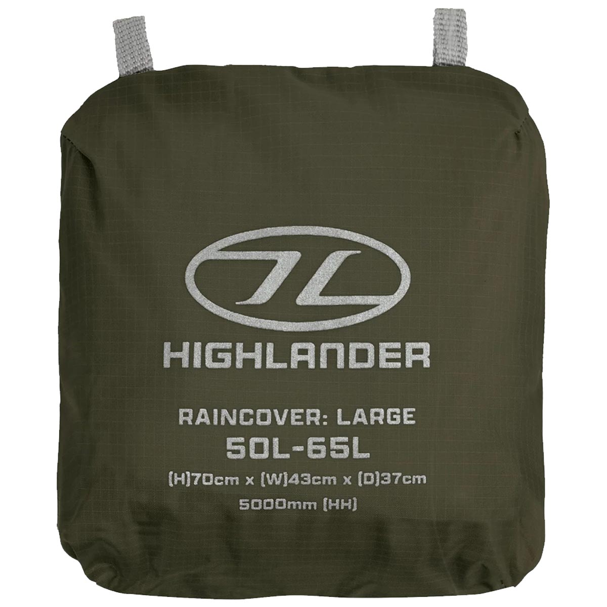 highlander ducks back raincover front pack ranger green large