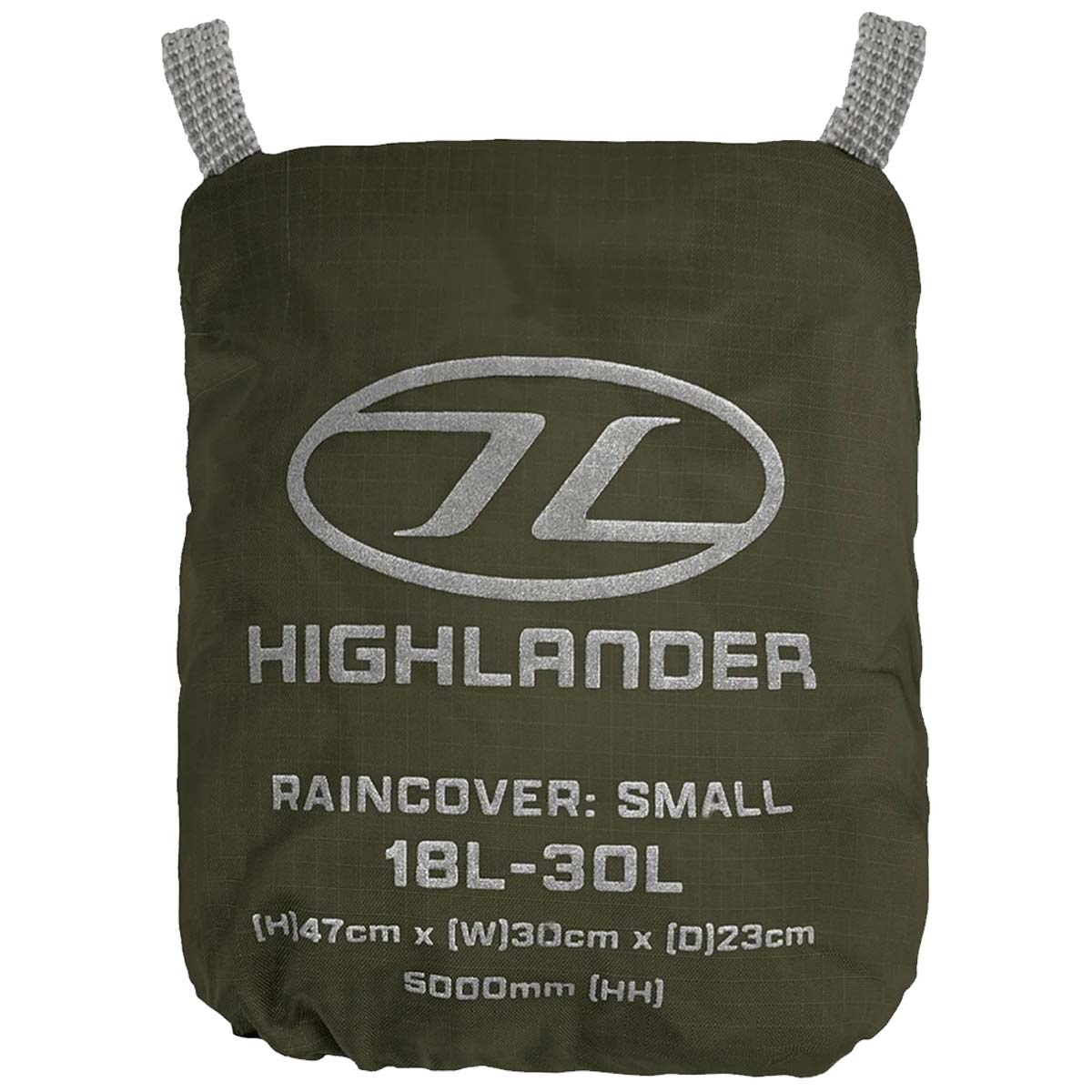 highlander ducks back raincover front pack ranger green small