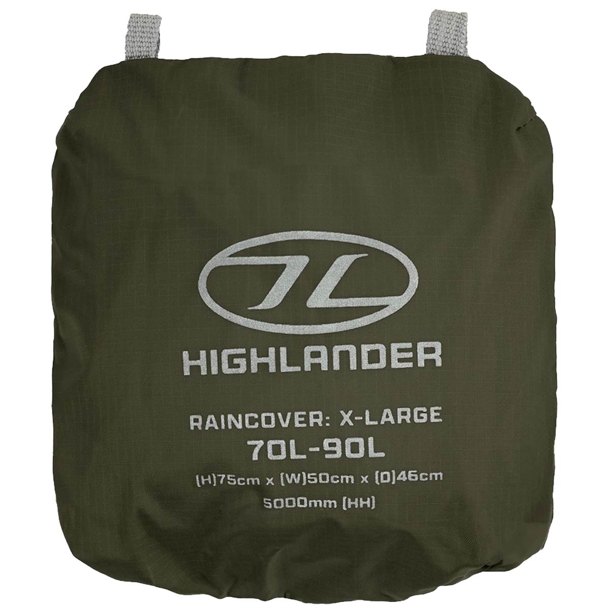 highlander ducks back raincover front pack ranger green xl