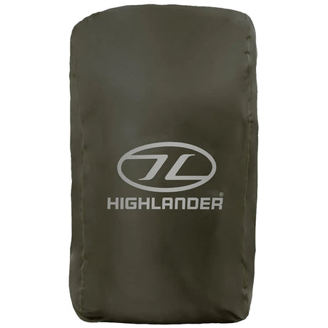 highlander ducks back raincover on bag ranger green large